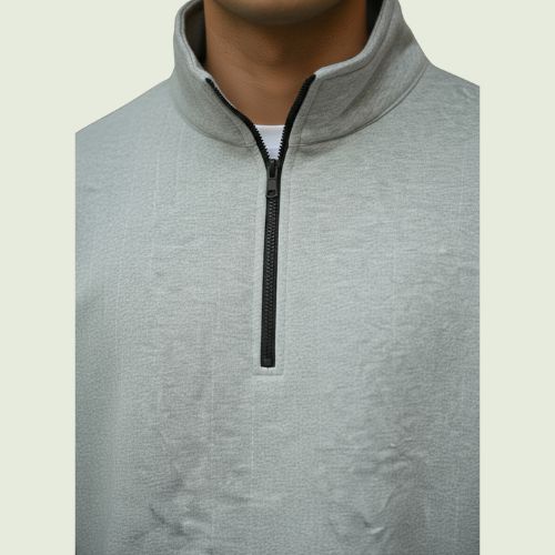 Men’s Premium Half-Zip Fleece Sweatshirt | Soft, Warm & Stylish Winter Wear