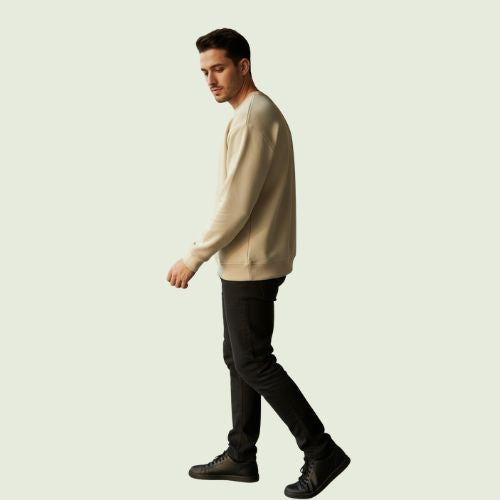 Men’s Skin-Color Sweatshirt | Soft, Cozy & Everyday Winter Wear