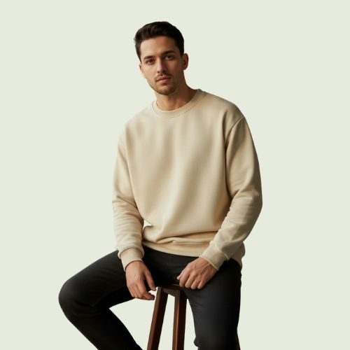 Men’s Skin-Color Sweatshirt | Soft, Cozy & Everyday Winter Wear