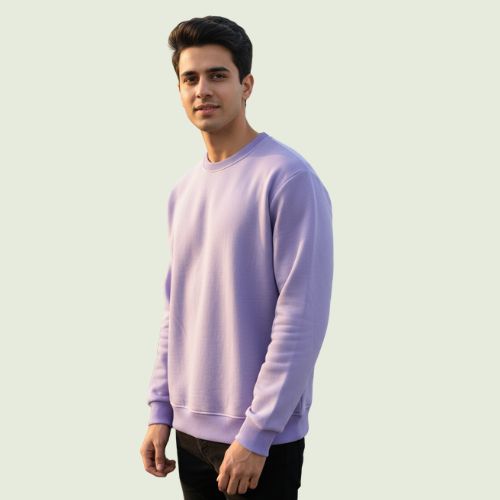 Men’s Lavender Sweatshirt | Soft, Cozy & Stylish Winter Wear