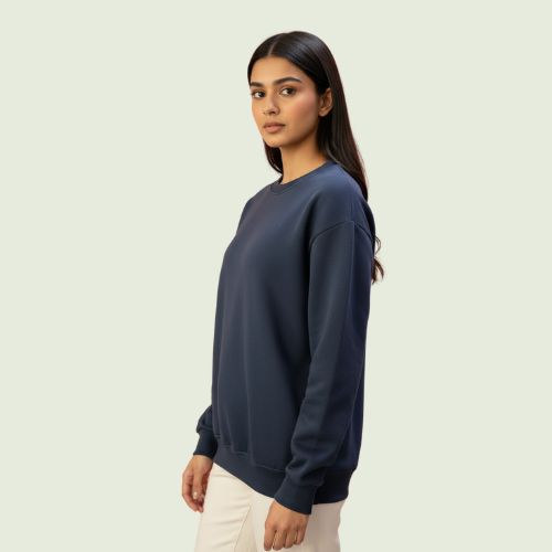Premium Navy Blue Unisex Sweatshirt – Soft, Stylish & All-Season Comfort