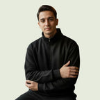 Men’s Premium Winter High-Neck Fleece Sweatshirt | Warm & Comfortable Casual Wear