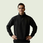 Men’s Premium Winter High-Neck Fleece Sweatshirt | Warm & Comfortable Casual Wear