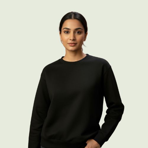 Premium Black Unisex Sweatshirt – Soft, Stylish & All-Season Comfort