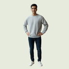Men’s Premium Round-Neck Sweatshirt | Soft, Warm & Everyday Casual Wear