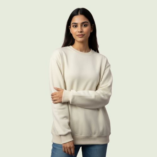 Premium Skin (Beige) Unisex Sweatshirt – Soft, Minimal & All-Season Comfort