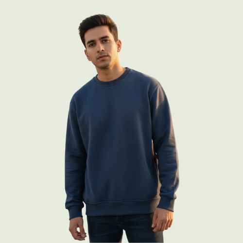 Men’s Navy Blue Sweatshirt | Soft, Warm & Everyday Casual Wear