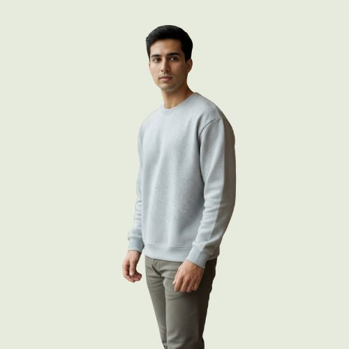 Men’s Premium Round-Neck Sweatshirt | Soft, Warm & Everyday Casual Wear