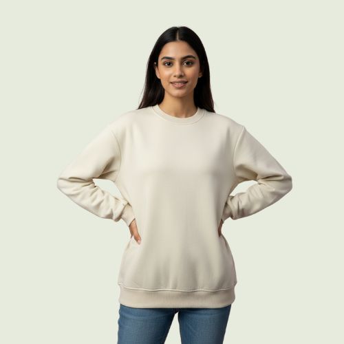 Premium Skin (Beige) Unisex Sweatshirt – Soft, Minimal & All-Season Comfort