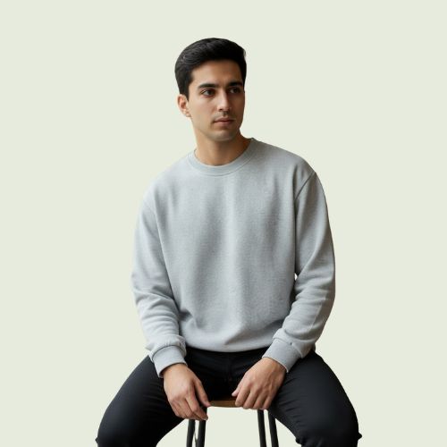 Men’s Premium Round-Neck Sweatshirt | Soft, Warm & Everyday Casual Wear