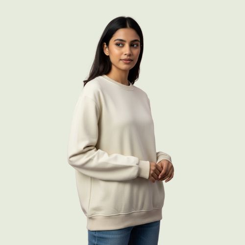 Premium Skin (Beige) Unisex Sweatshirt – Soft, Minimal & All-Season Comfort
