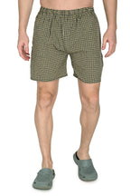 Truness Men’s Premium Check Hap Yellow Cotton Boxer Shorts