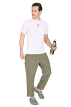Men’s Yellow Checkered Cotton Jogger Pants – Soft, Lightweight & Everyday Comfort