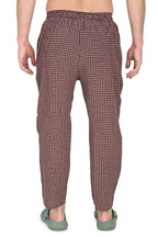 Men’s Red Checkered Cotton Jogger Pants – Soft, Stylish & Comfortable Fit