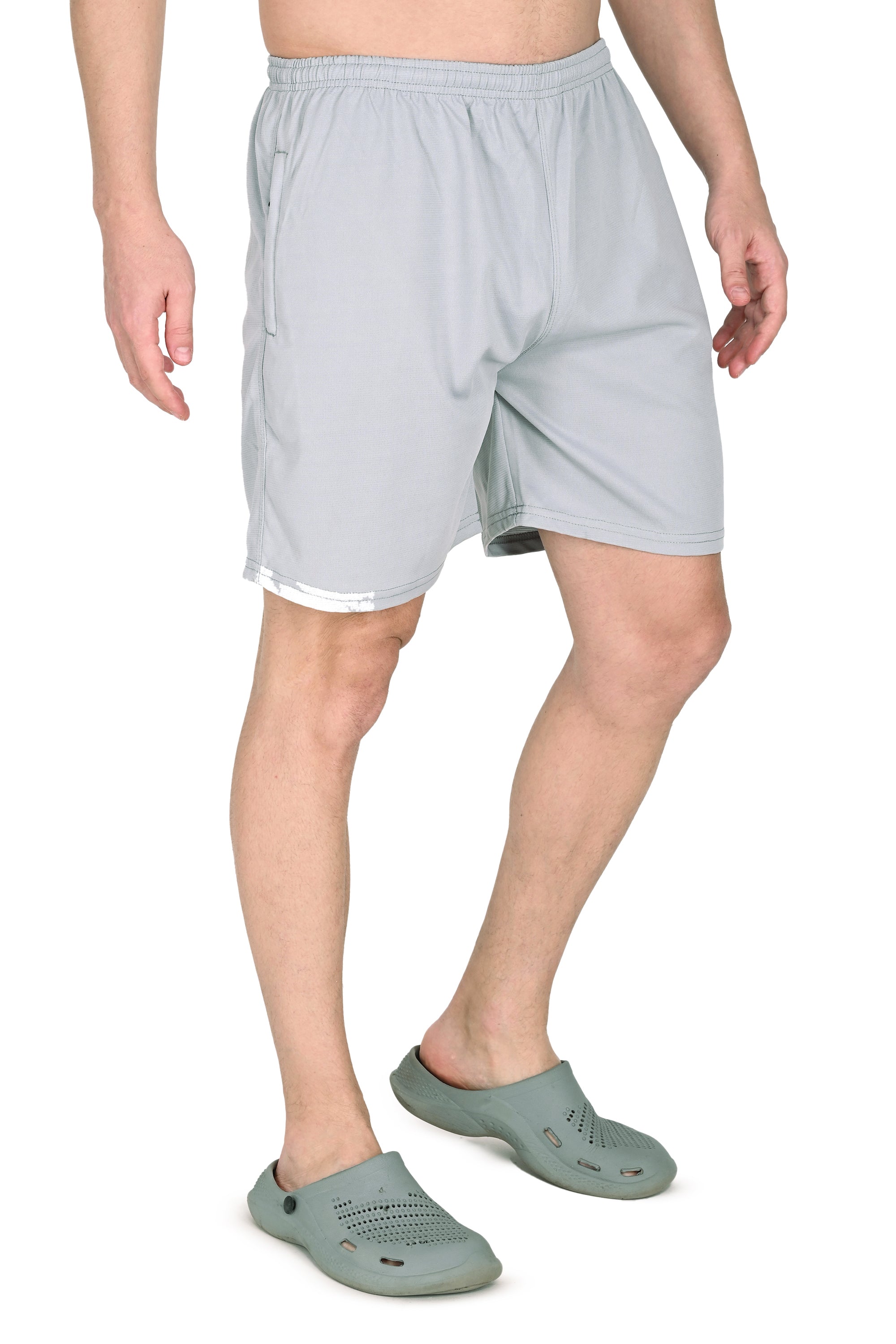 Men’s Grey Dri-Fit Active Shorts – Soft, Stretchable & Quick-Dry Comfort