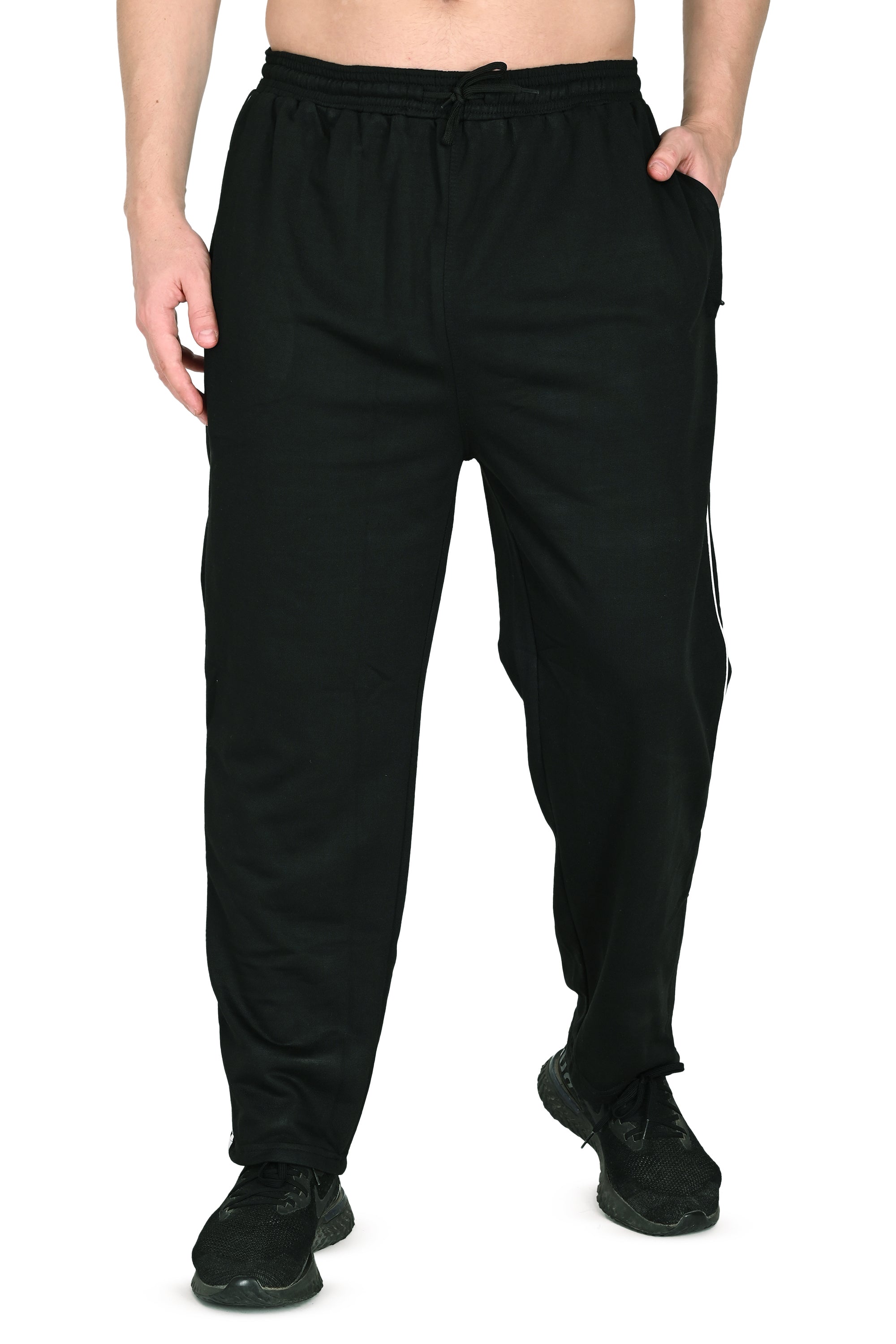 Men’s Black Athletic Jogger Pants with Pockets