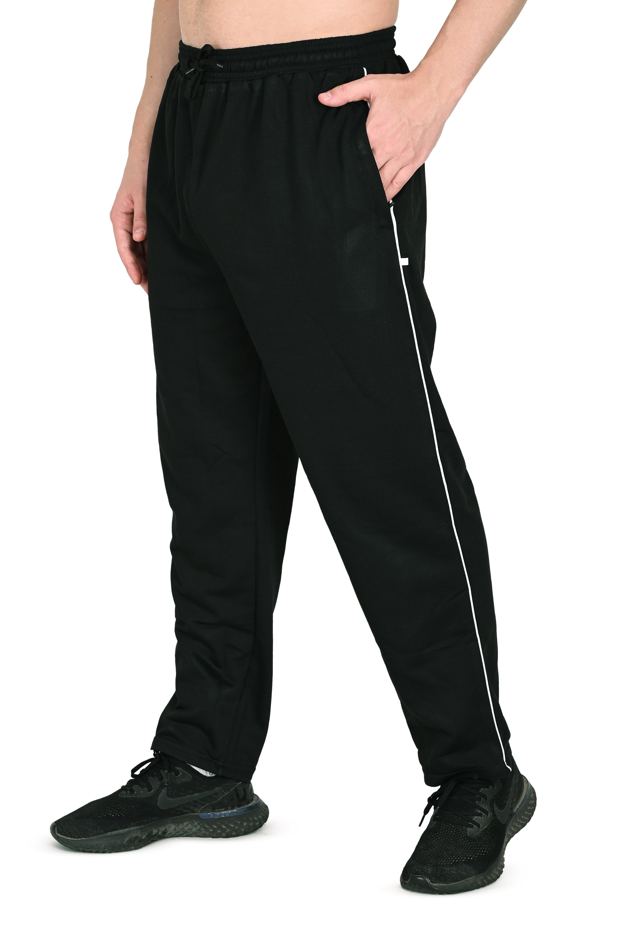 Men’s Black Athletic Jogger Pants with Pockets