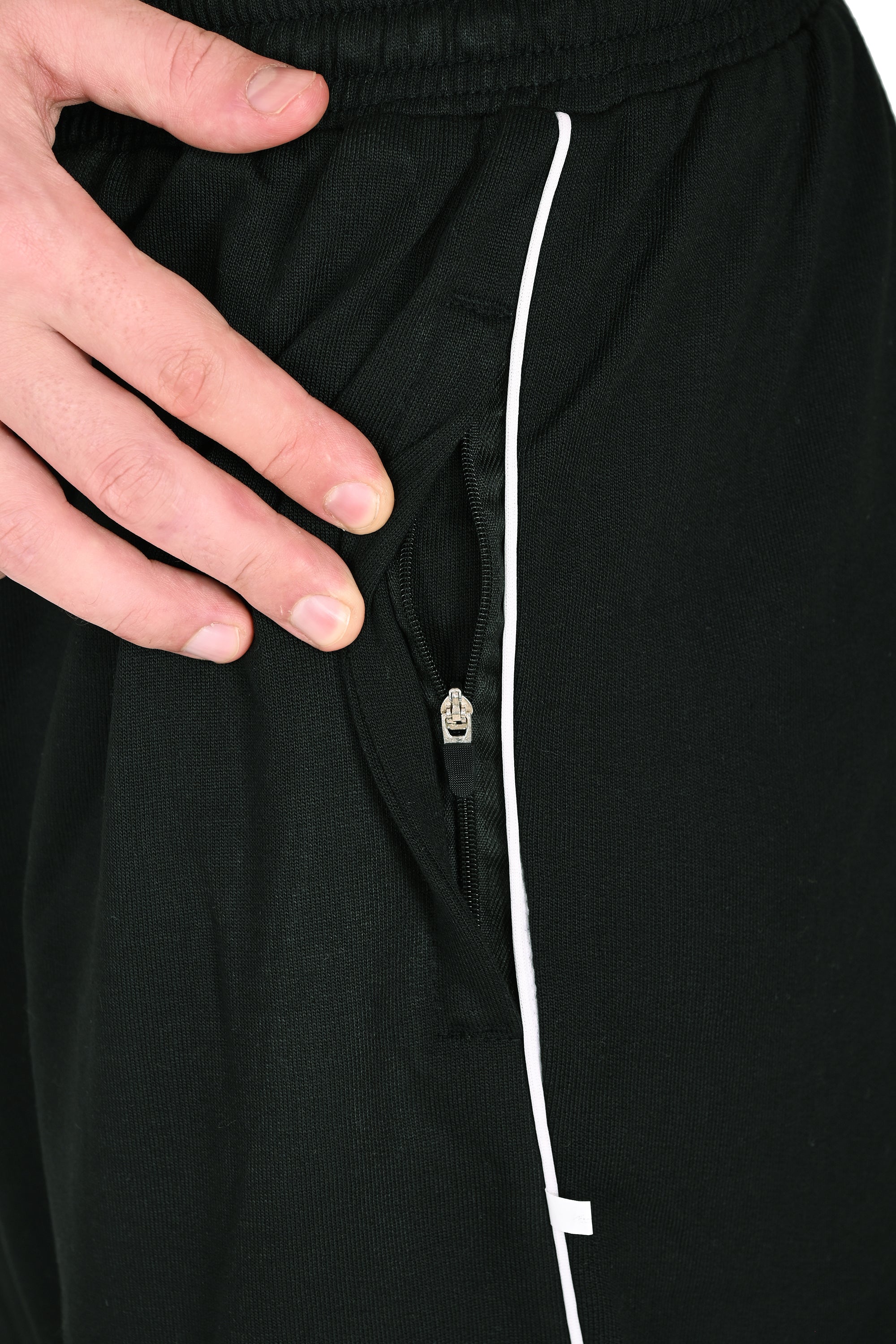 Men’s Gray & Black Athletic Jogger Pants with Pockets