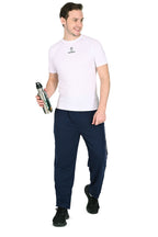 Men’s Blue Athletic Jogger Pants with Pockets