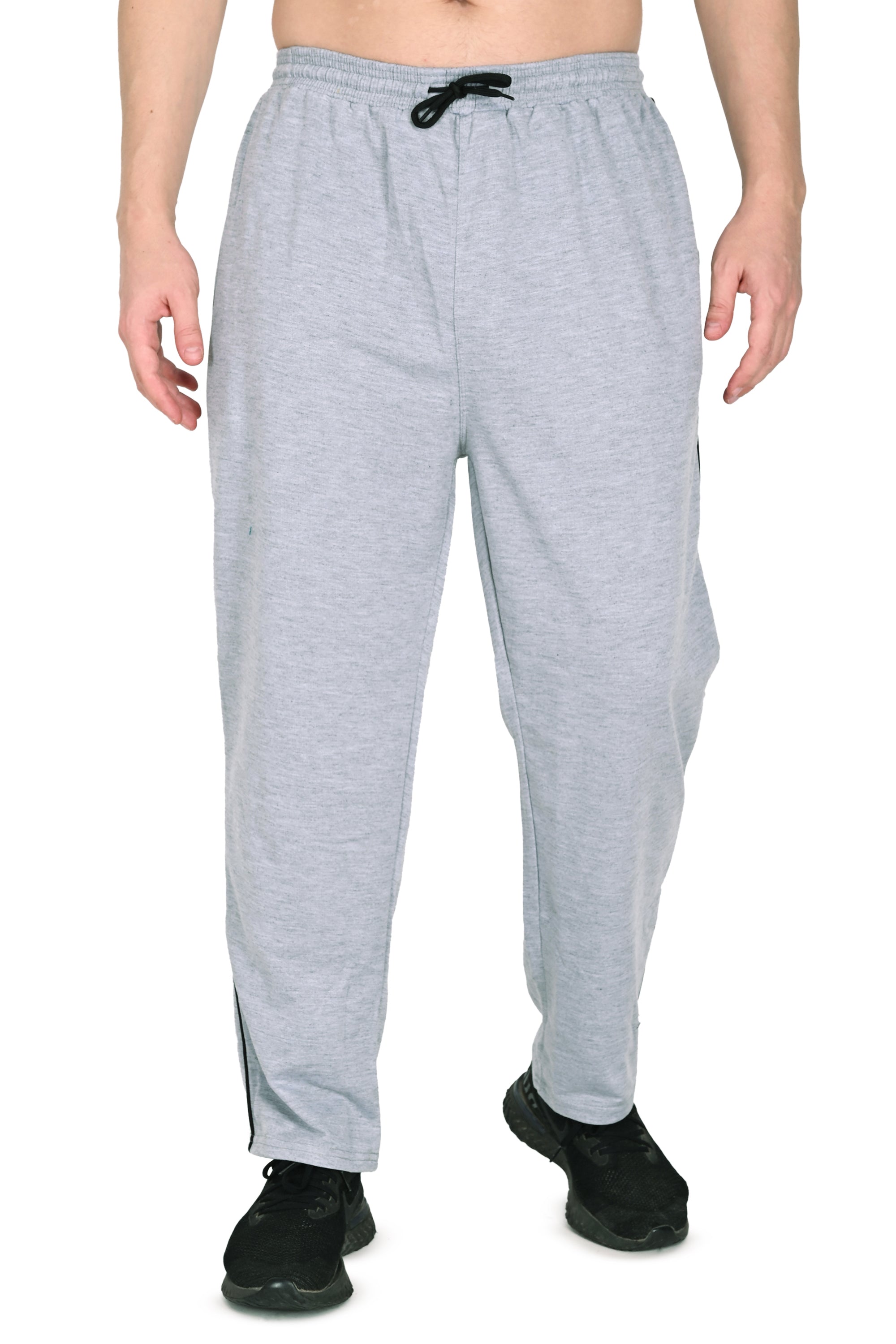 Men’s Grey Athletic Jogger Pants with Pockets