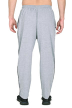 Men’s Gray & Blue Athletic Jogger Pants with Pockets