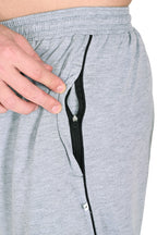 Men’s Gray & Blue Athletic Jogger Pants with Pockets